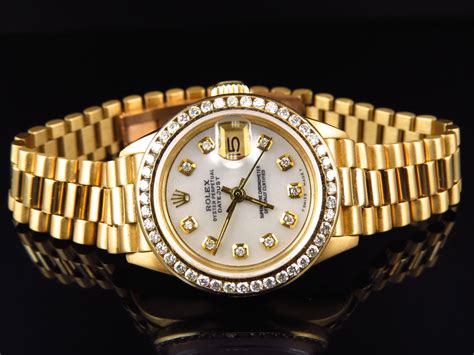 cheap ladies gold rolex|ladies rolex pre owned.